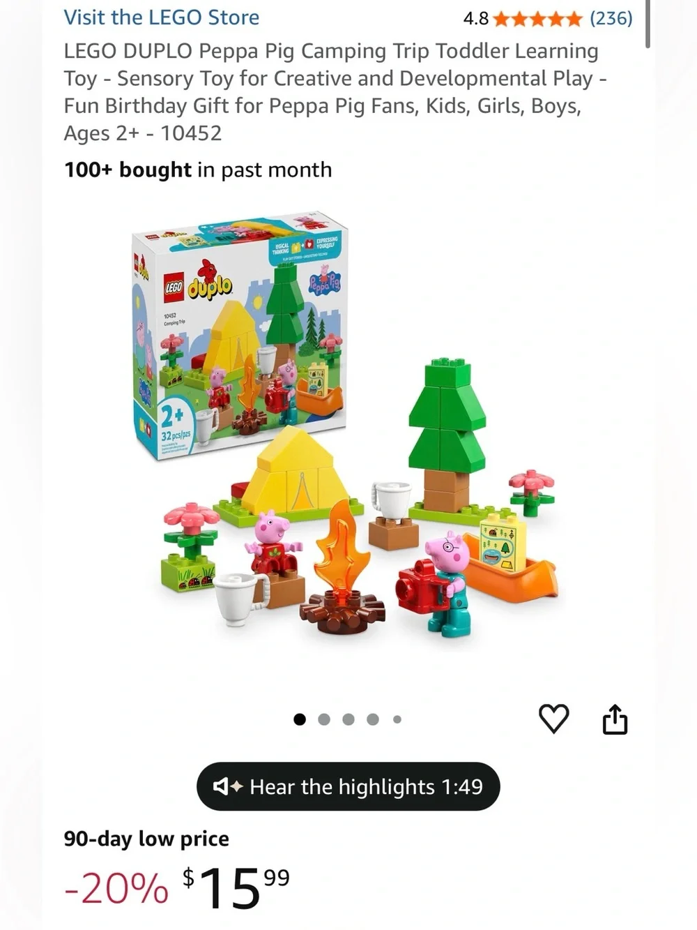 Duplo Lego Peppa Pig Sets 10432 & 10452